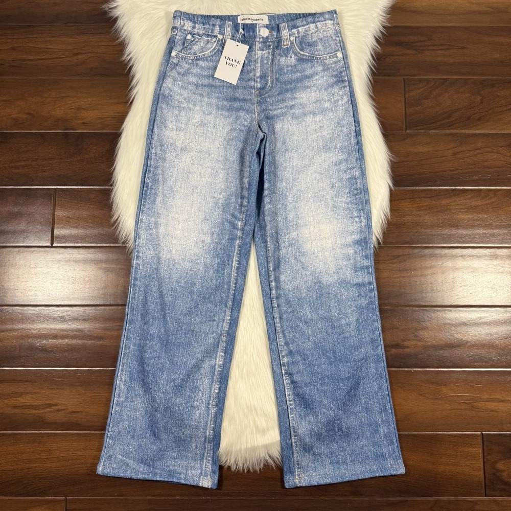 Nana Judy Light Wash Wide Leg Jeans
